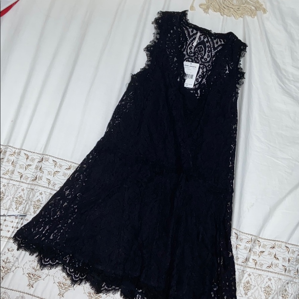 Black lace Free People Dress